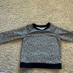 Pastourelle by puppy and Julie cheetah sparkly silver and black sweatshirt 6X